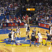 Action Shot of the University of Kansas vs. Yale University Men's Basketball Game