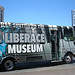 8/15/06 - S. Las Vegas Blvd.: Liberace Museum Ad on a Bus