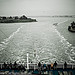 Cruise Ship Aft Deck Wake Passengers Islands