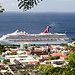 Cruise ship in port
