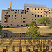 Journal Record Building, Field of Chairs, Reflecting Pool, and Survivor Tree, Oklahoma City National Memorial, Oklahoma City, Oklahoma